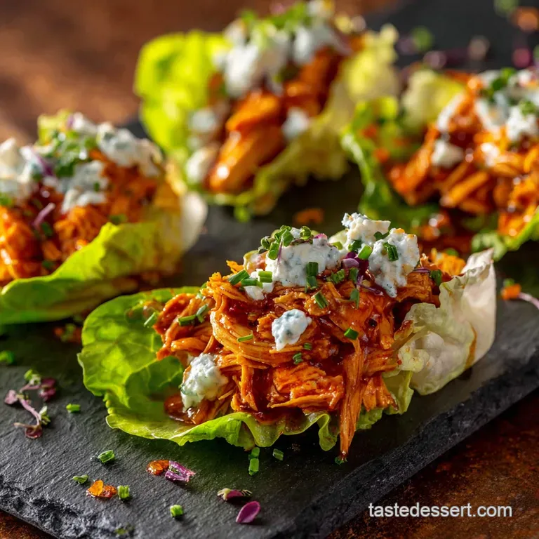 Buffalo Chicken Lettuce Wraps The 25Minute LowCarb Dinner Recipe