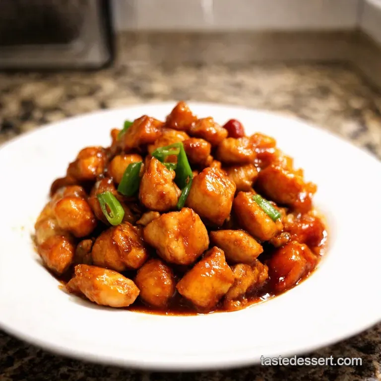 Speedy Kung Pao Ground Chicken presentation