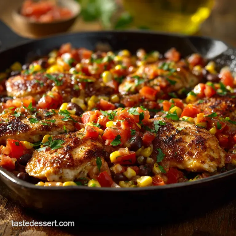 Southwest Chicken Skillet: the Speedy One-Pan Dinner Ready in 45 Minutes presentation