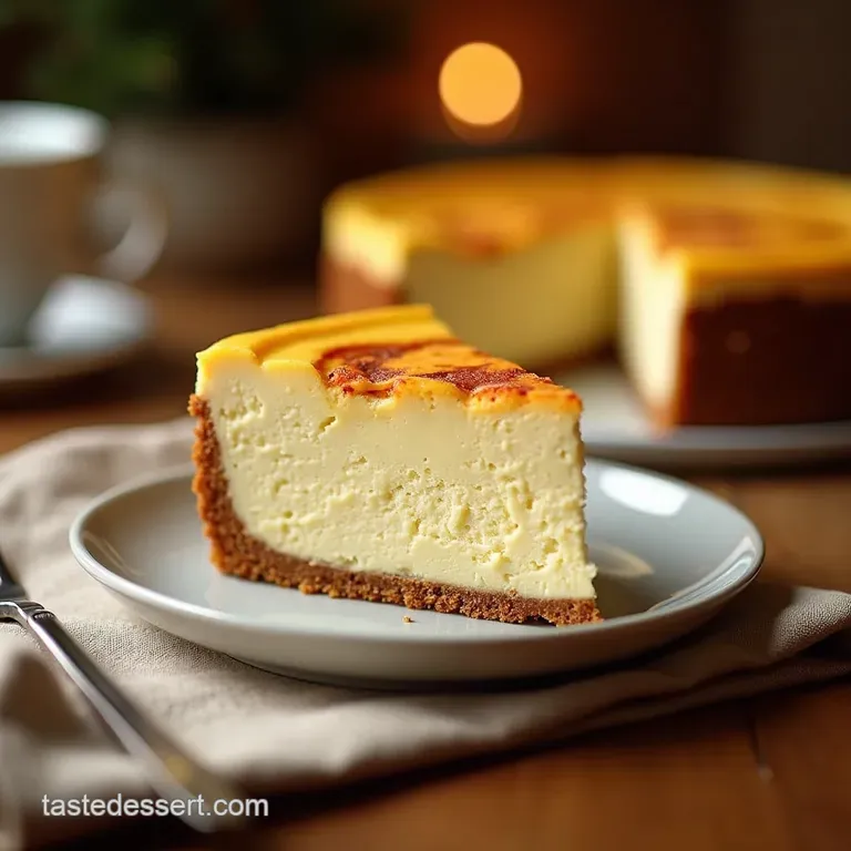 The Ultimate Spiced Eggnog Swirl Cheesecake presentation