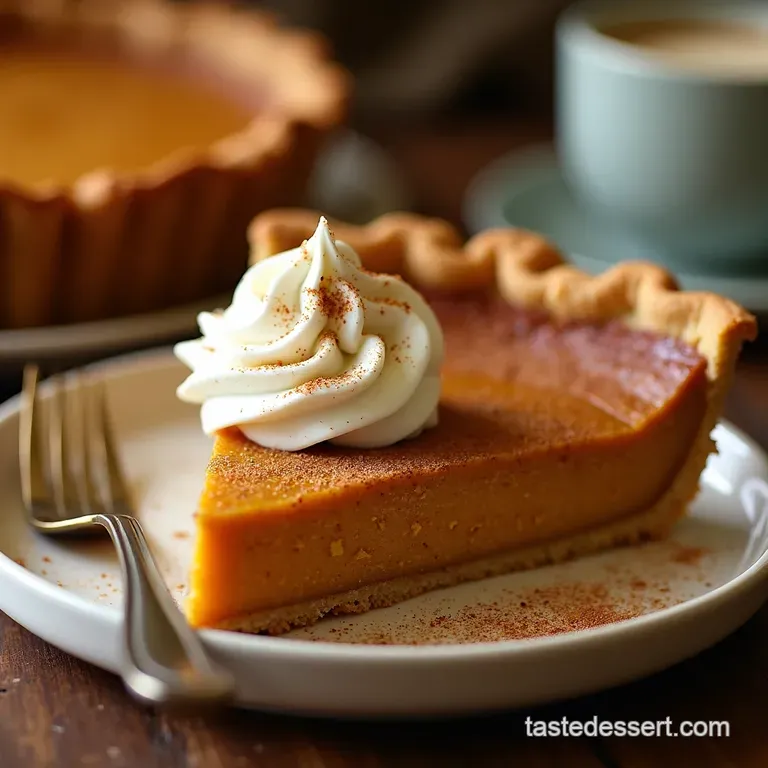 Spiced Pumpkin Gingersnap Tart presentation