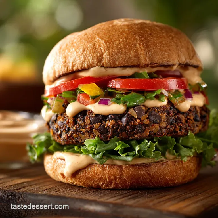 Spicy Black Bean Burgers with Chipotle Mayonnaise: the Robust Non-Crumbly Recipe presentation
