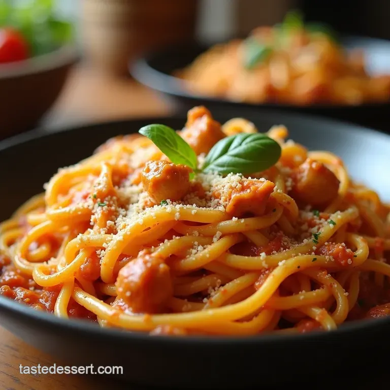 Spicy Chipotle Chicken Pasta A Fiery Fusion Feast presentation