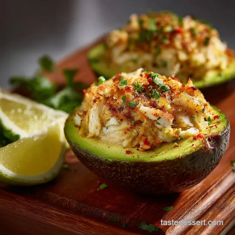 Spicy Crab Stuffed Avocado Boats: Coastal Fire Recipe (30 Min) presentation