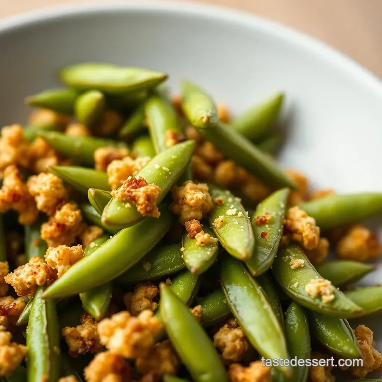 Spicy Garlic Edamame Popcorn Snack