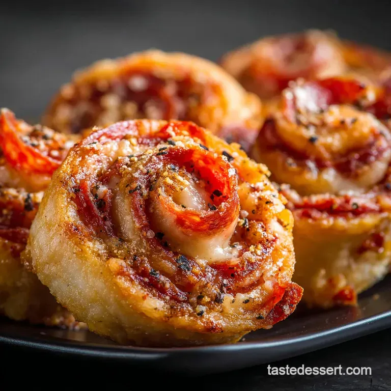 The Big Cheese Spicy Italian Pepperoni Pinwheels Roll Ups presentation
