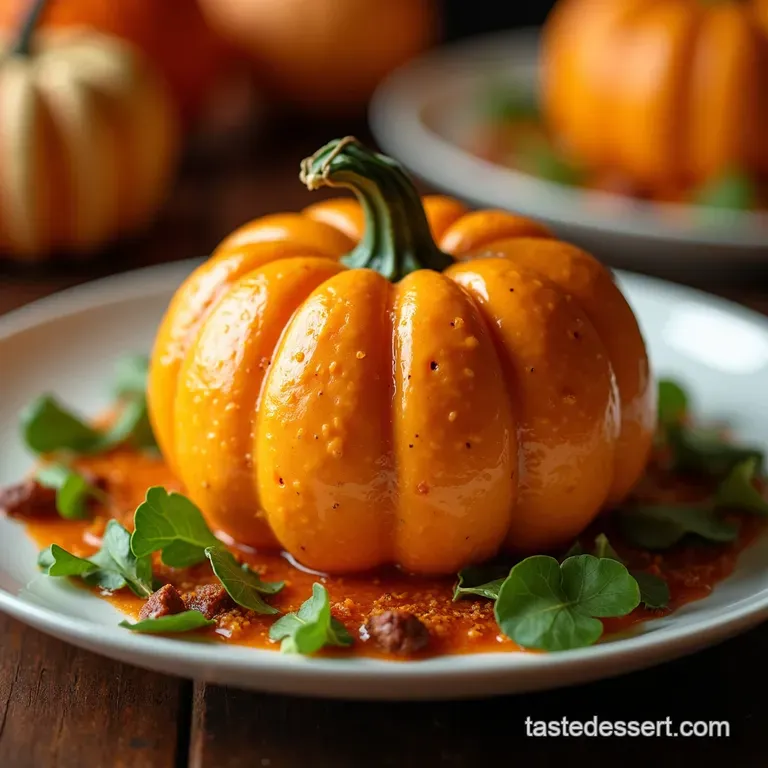 Spicy Smoked Cheddar Pumpkin Cheese Ball Centrepiece presentation