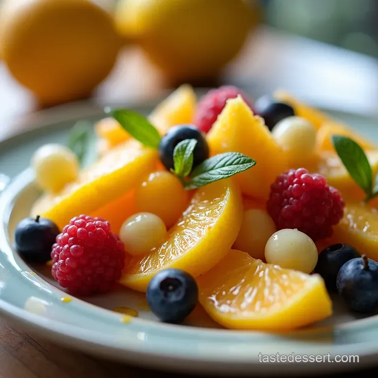 Spring Awakening Easter Fruit Salad with HoneyLime Drizzle