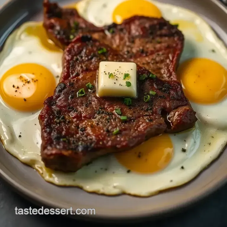 Steak & Eggs Supreme: Your Perfect Breakfast Duo presentation
