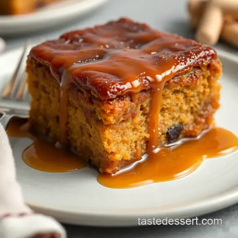 Sticky Toffee Pudding presentation