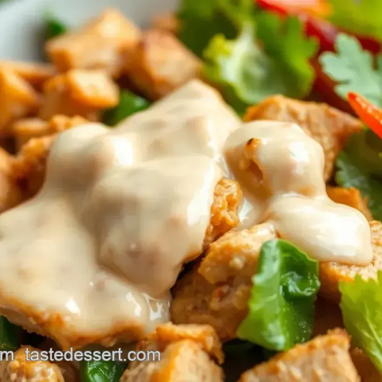 Zesty Stir-Fry Chicken Salad with Creamy Dressing