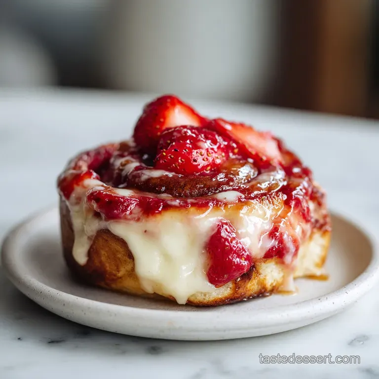Strawberry Cheesecake Cinnabon Rolls Recipe