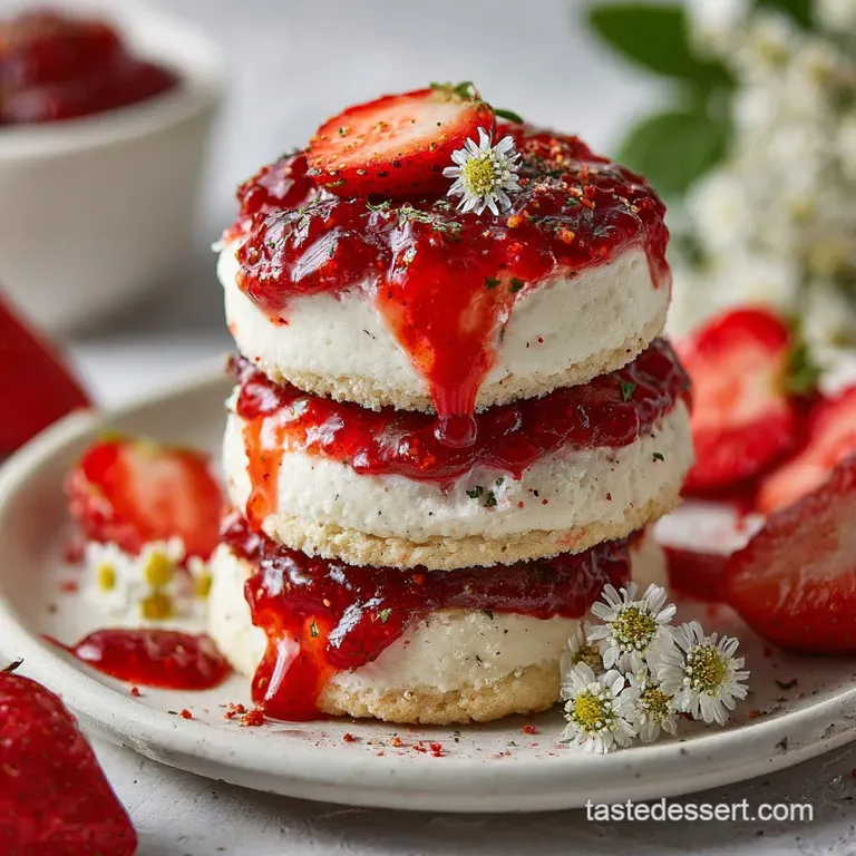 Strawberry Cheesecake Cookie Recipe with Homemade Jam