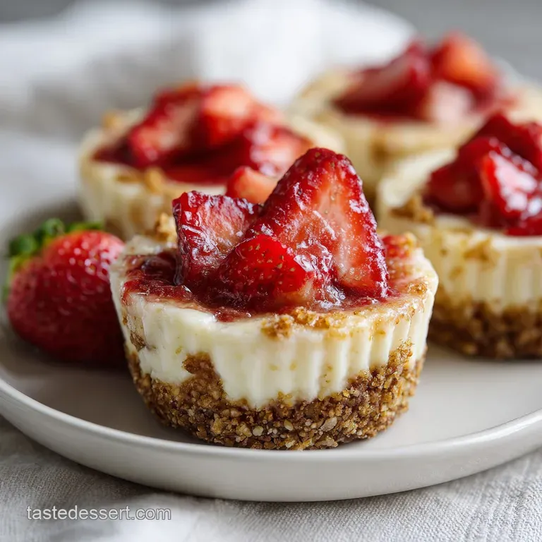 Strawberry Crunch Cheesecake Bites: Silky and Crisp