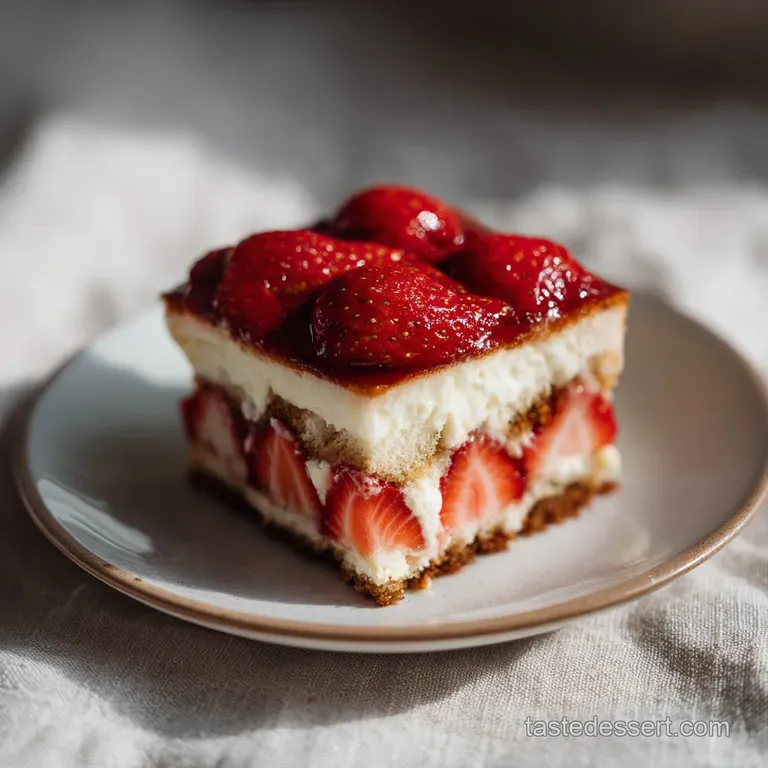 Strawberry Tiramisu: No Bake Dessert