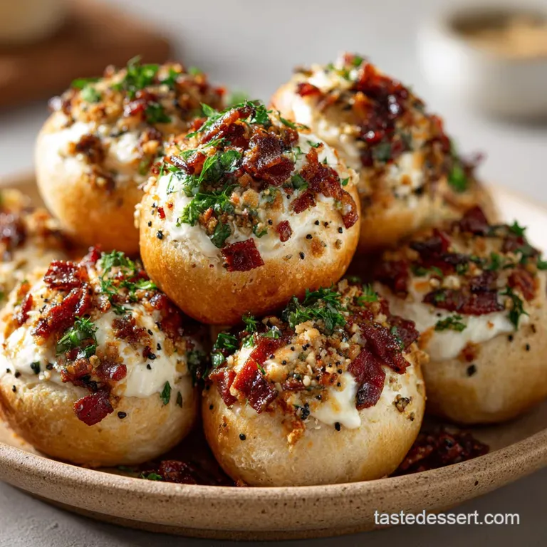 Stuffed Bagel Balls: The Full Monty Everything Seasoning Bagel Bombs