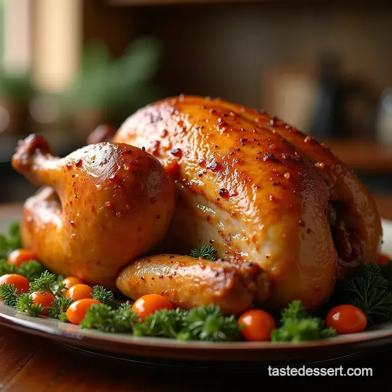 The Perfect Golden Roast Turkey Brine Butter and Brilliance presentation