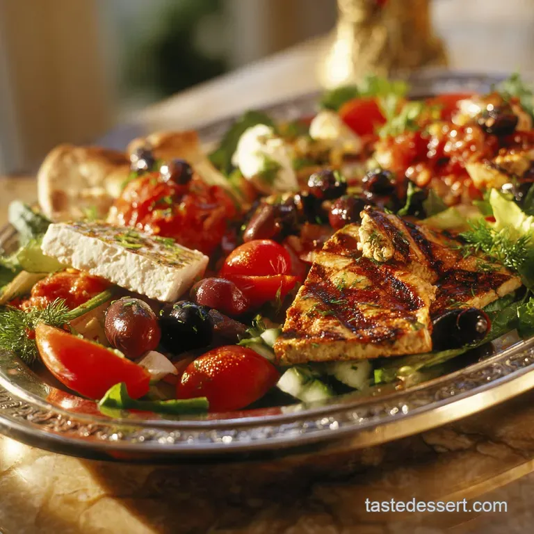 The Grand Summer Salad Platter a Mezzestyle Feast presentation