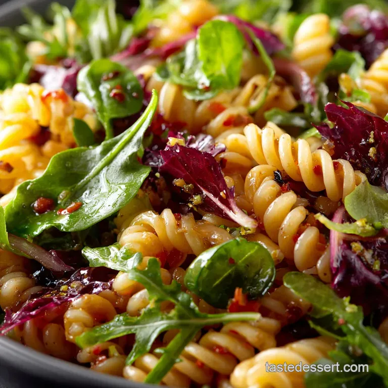 Summer Pasta Salad with Baby Greens: Lemon-Herb Bow Tie Recipe presentation