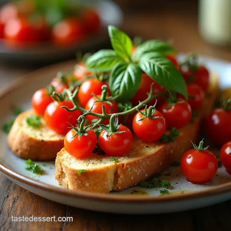 The Ultimate Sunkissed Panzanella Crusty Bread Ripe Tomatoes and Zesty Herb Vinaigrette presentation
