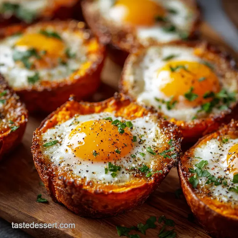 Sunshine Sweet Potato Feta Egg Cups a Cracking Start to the Day presentation