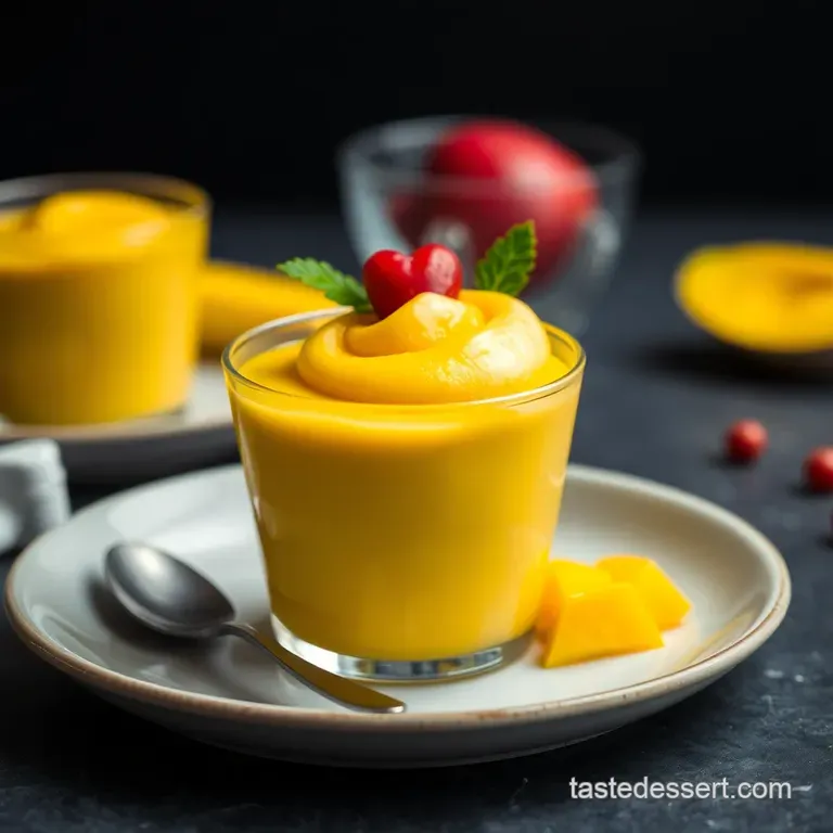 Sunshine Mango Mousse: A Taste of the Tropics presentation
