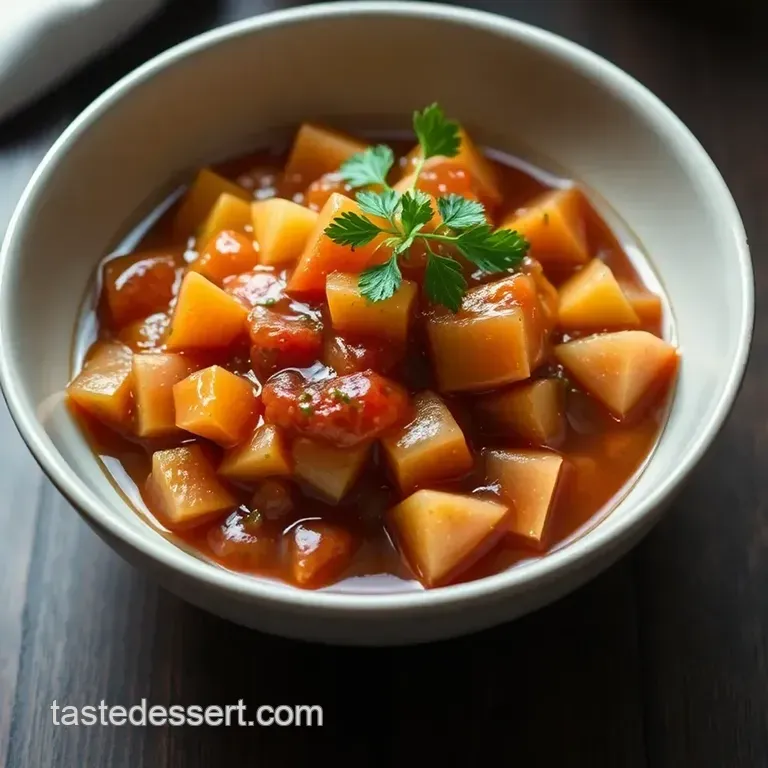 Sweet and Sour Symphony: Classic Agrodolce Sauce presentation