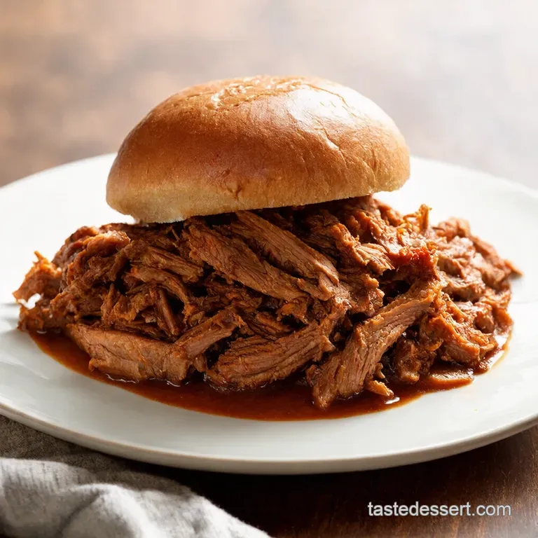 Sweet Smoky Slow Cooker BBQ Pulled Pork Sandwiches