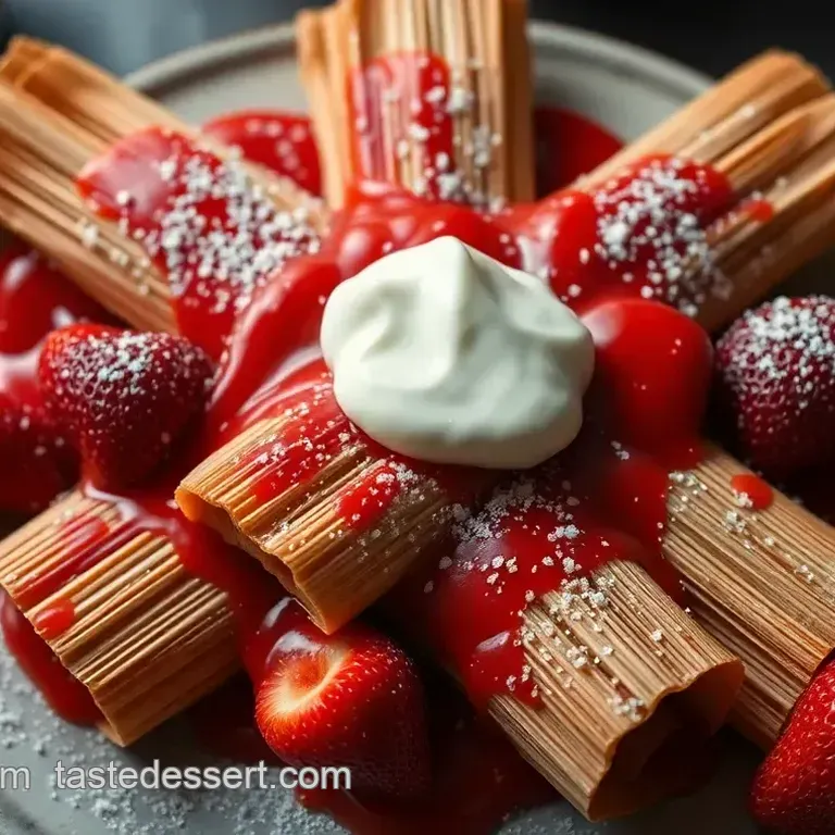 Sweet Strawberry Tamales with a Creamy Twist