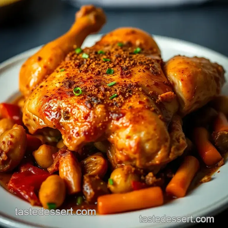 Taco Bell Inspired Slow Roasted Chicken presentation