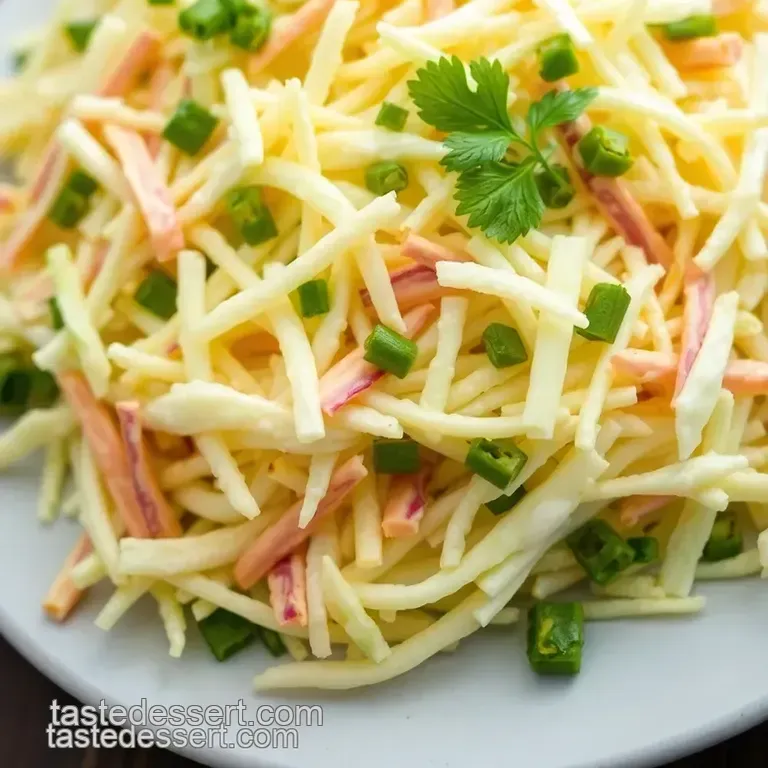 Tangy Coleslaw presentation