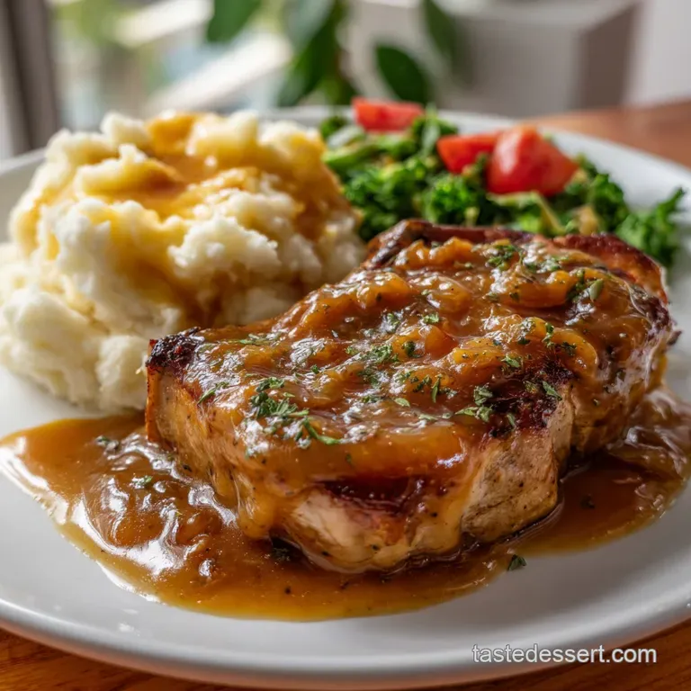 The Best Southern Smothered Pork Chops Recipe presentation