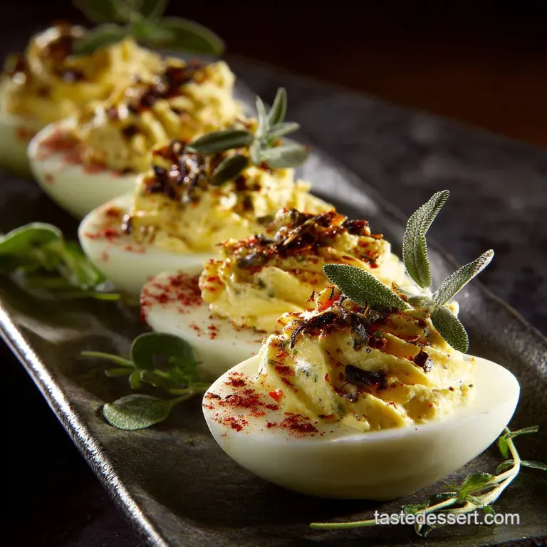 Thanksgiving Appetizer Deviled Eggs: Our Ultimate Autumn Harvest Starter presentation