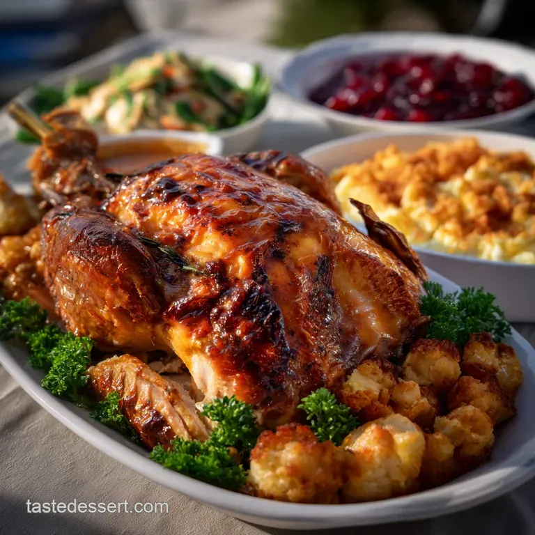 Thanksgiving Camping Food Idea with Roasted Turkey