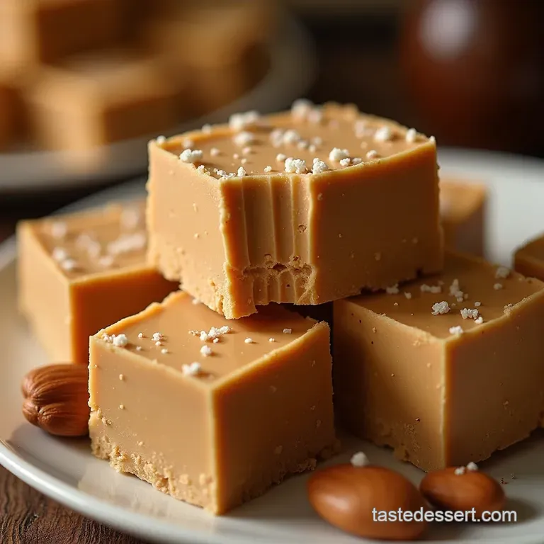 The Absolute Bees Knees Proper Creamy Peanut Butter Fudge presentation