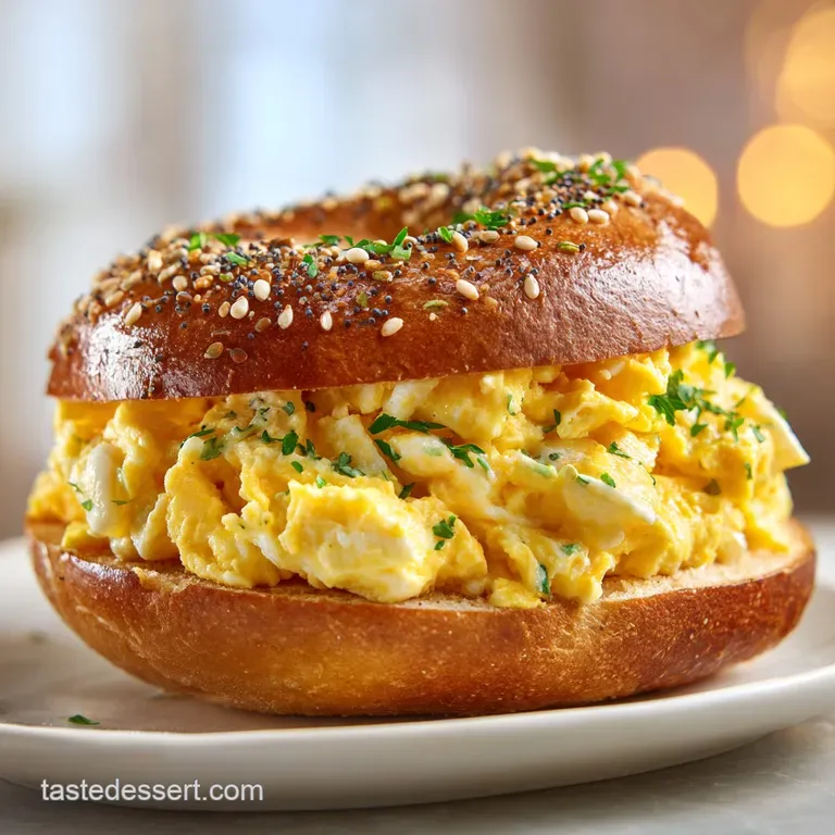 Egg Sandwich on a Bagel: The Ultimate Full English Masterpiece