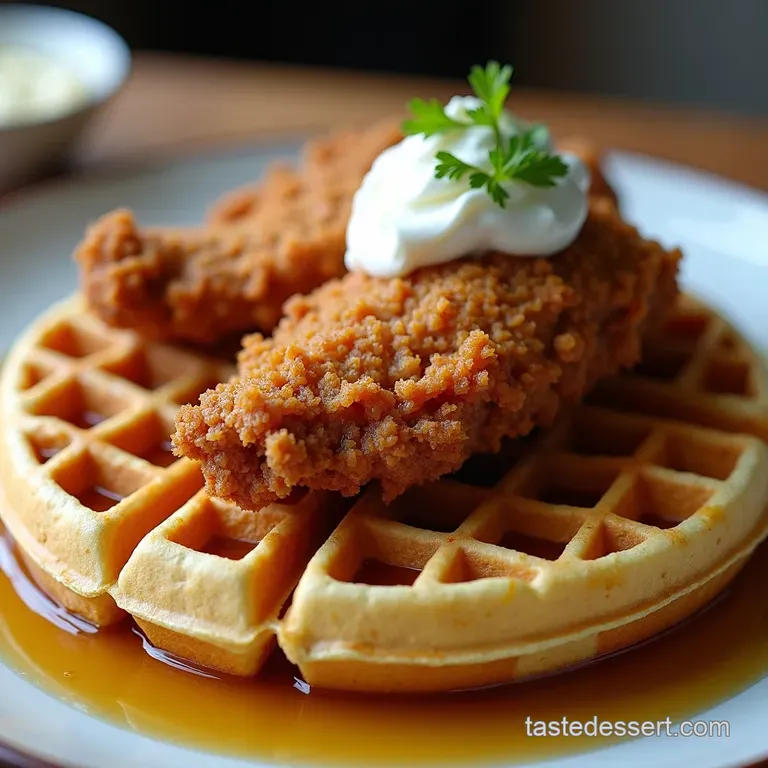 The Colonels Day Off Authentic Southern Fried Chicken Buttermilk Waffles