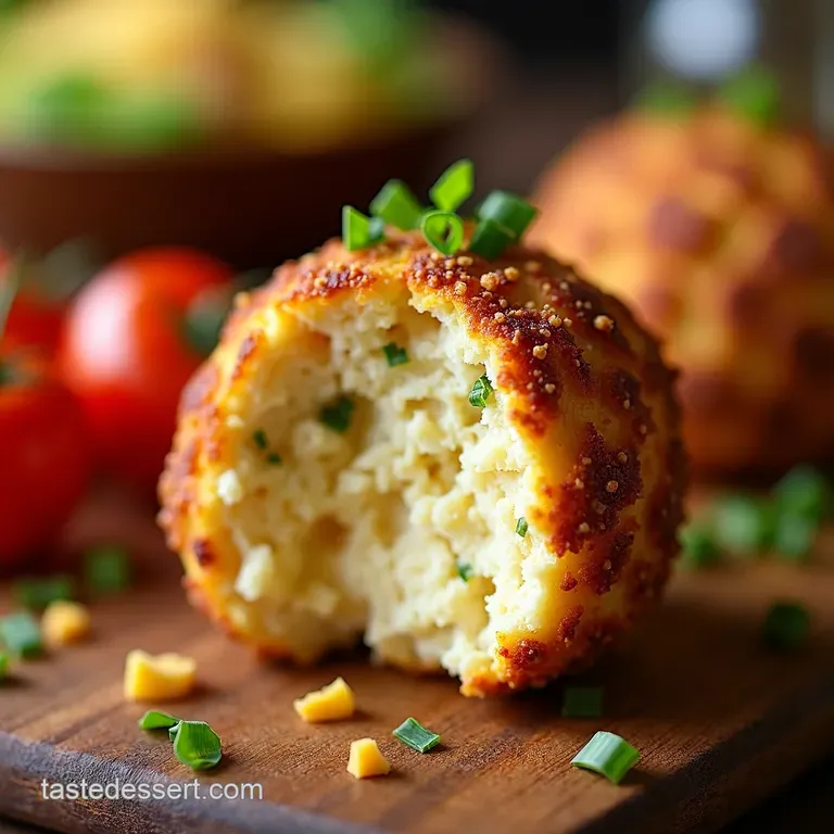The Cracking Ploughmans Cheddar Bacon Cheese Ball presentation