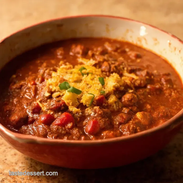The Knock Your Socks Off Chili presentation