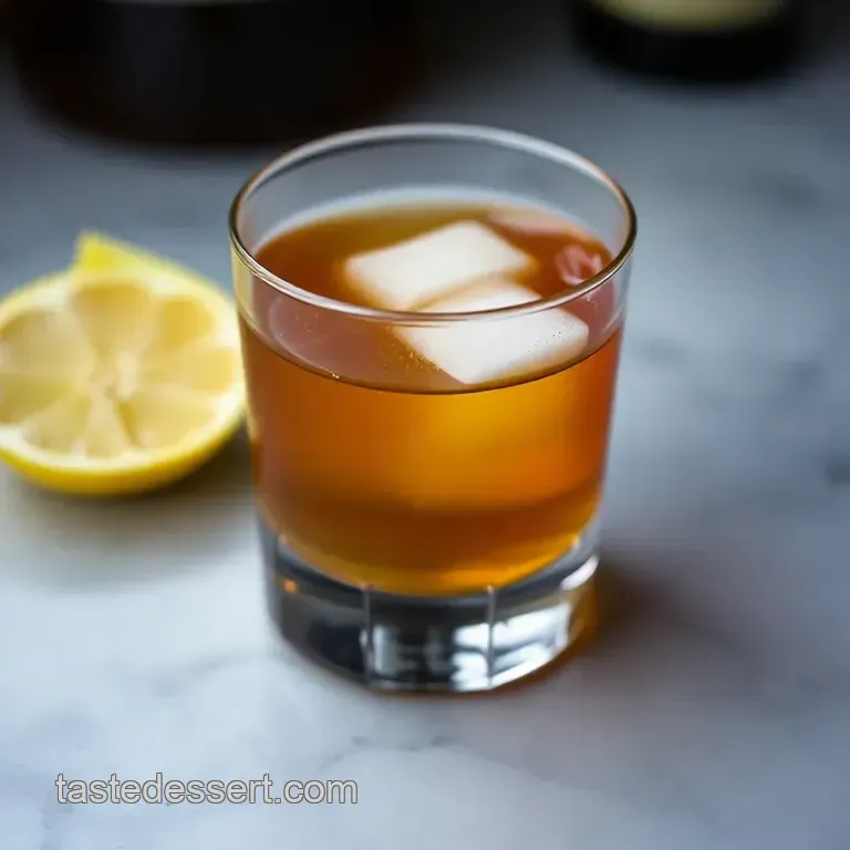 The Sazerac Cocktail presentation