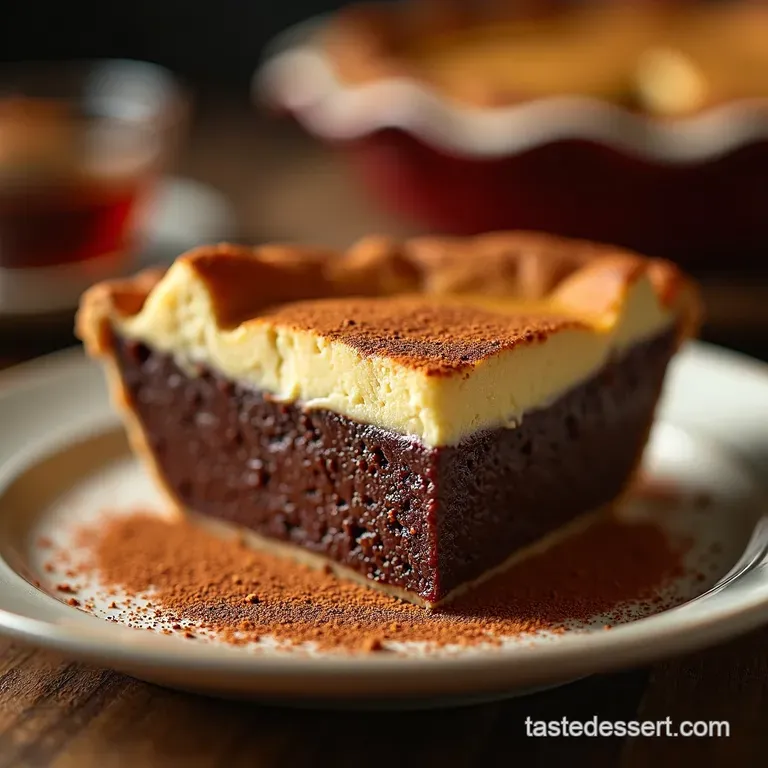The Ultimate Bourbon Chocolate Derby Pie presentation