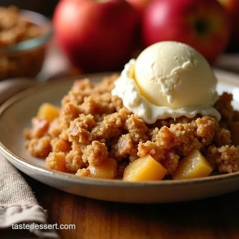 The Ultimate Brown Butter Toasted Oat Apple Crisp 9X13 presentation