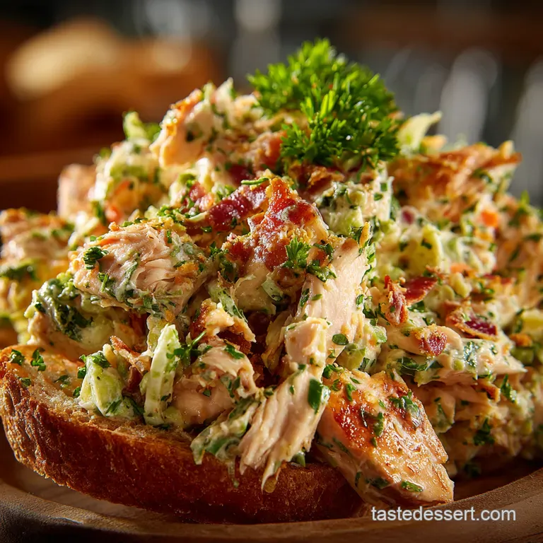 The Ultimate Classic Homemade Chicken Salad Fit for a Queen or You presentation
