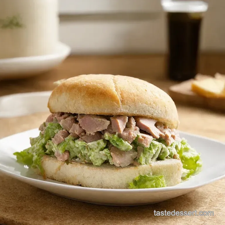 The Ultimate Classic Tuna Salad Sandwich presentation