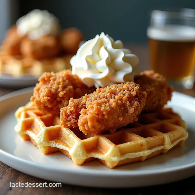 The Ultimate Crispy Southern Fried Chicken Sweet Cream Waffles