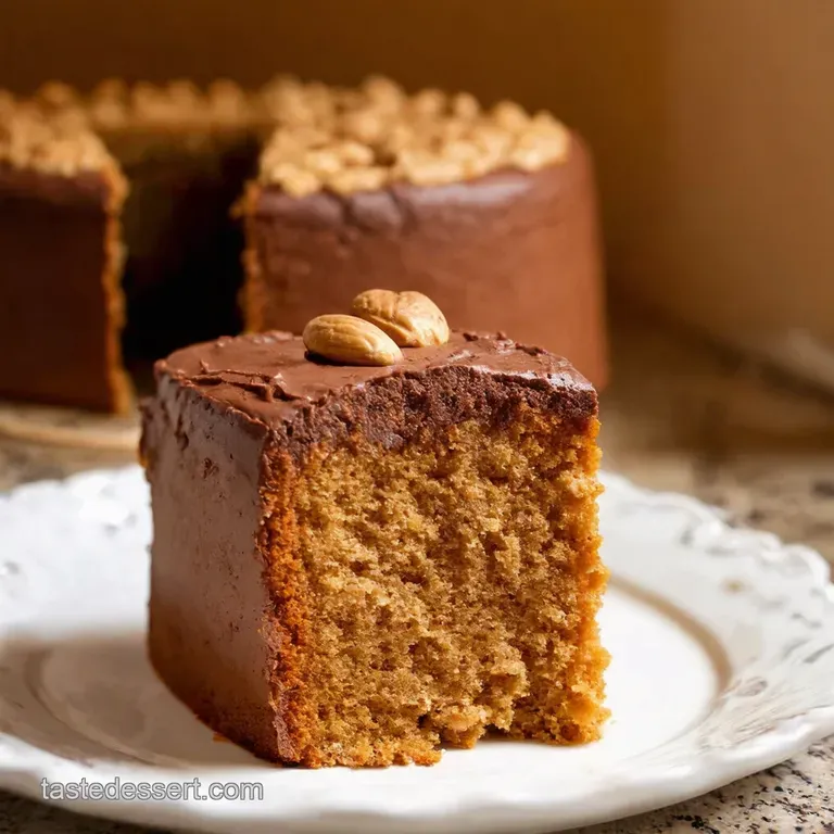 The Ultimate Peanut Butter Dream Cake presentation