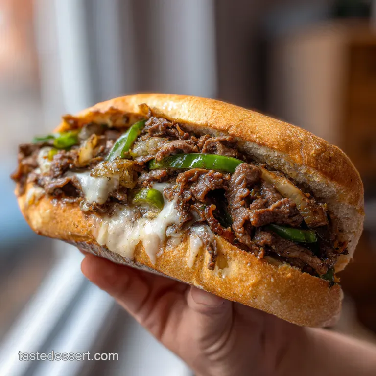 The Ultimate Philly Cheese Steak Sandwich
