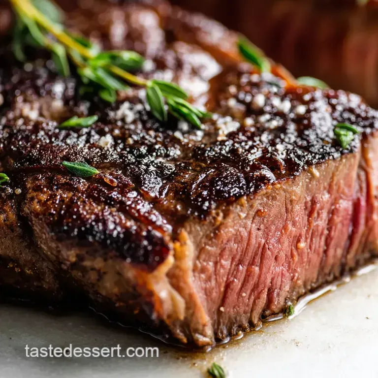 The Ultimate Reverse Sear Steak presentation