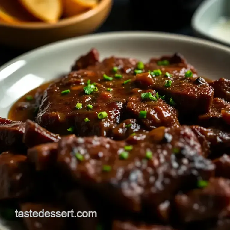 The Ultimate Steak Tenderizer Marinade presentation
