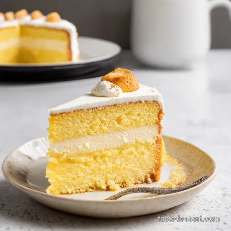 The Ultimate Tres Leches Cake presentation